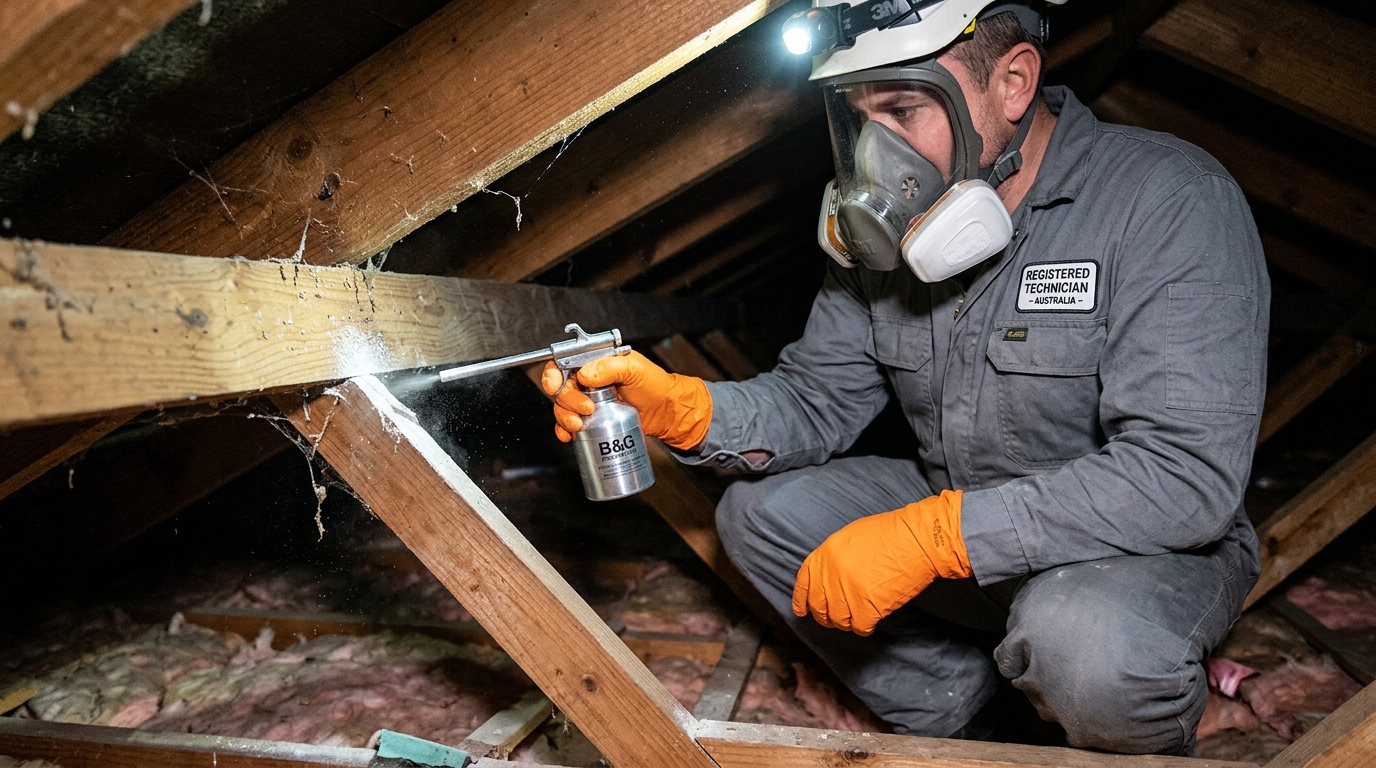 Roof Cavity Attic Pest Dusting Sydney - The Pest Father